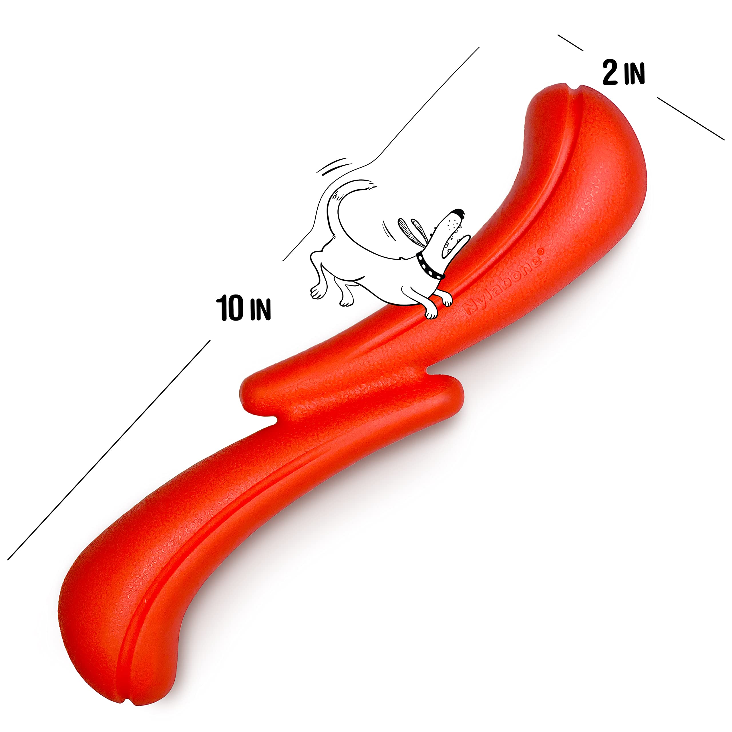 Nylabone Stik-GO Interactive Dog Toy - Lightweight Flexible Floatable Dog Fetch Toy for Creative Play & Dog Exercise